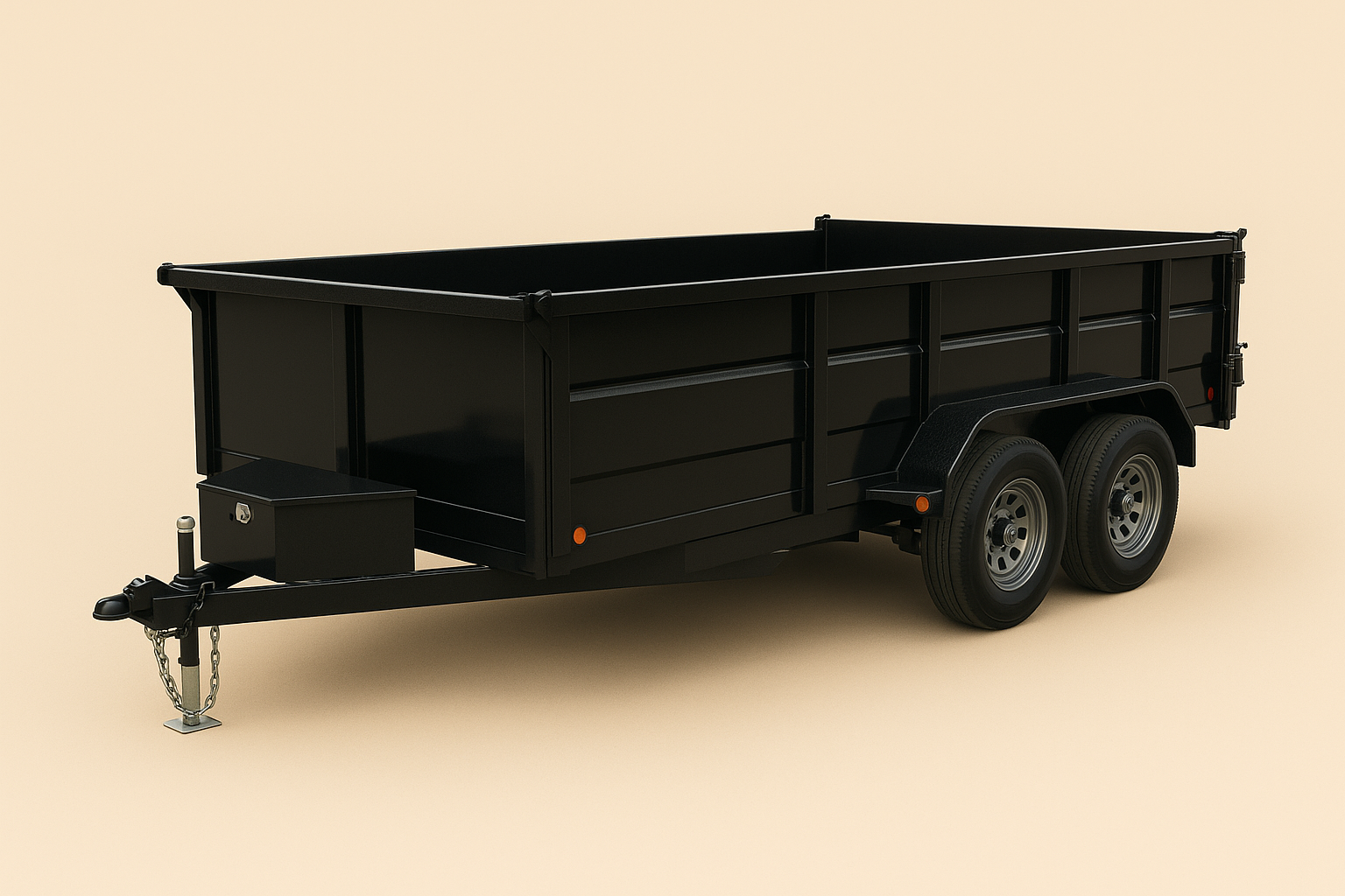 Remorque dompeur 7x14' – Tandem (2 essieux) hydraulique